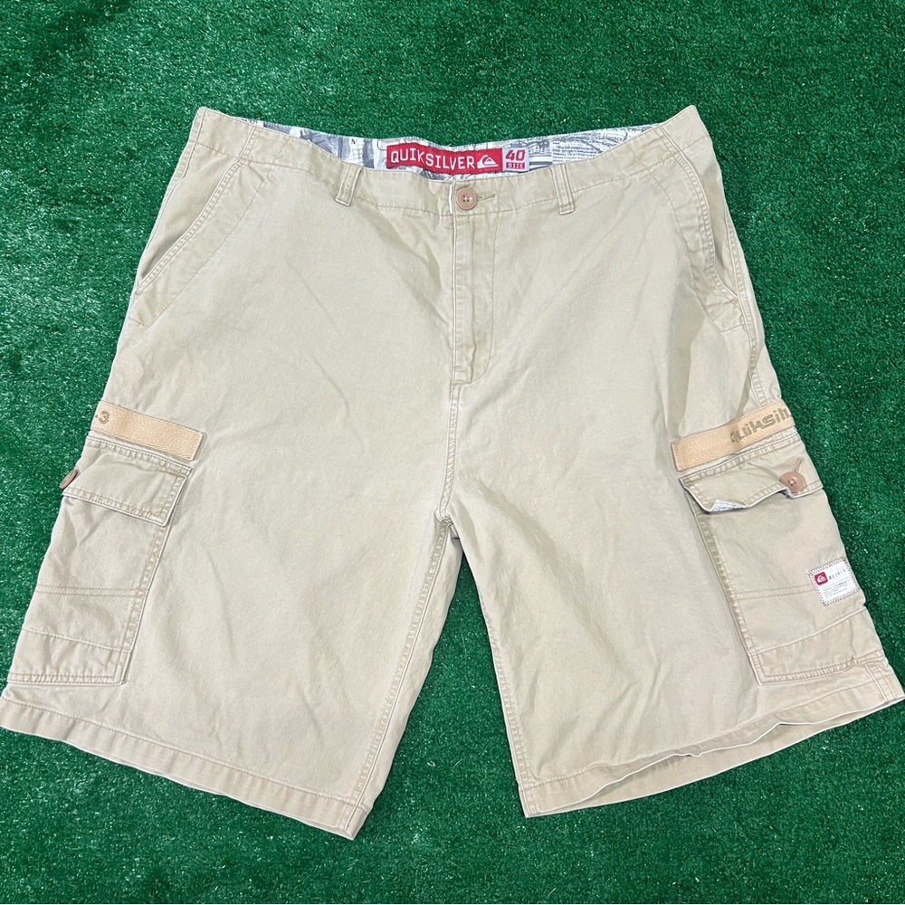Quiksilver Men's Beige Cargo Shorts